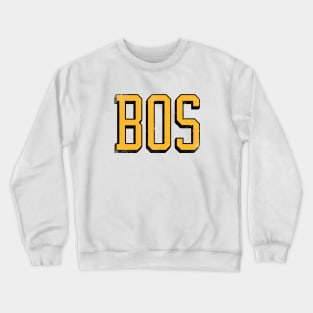 BOSton retro - White/Gold Crewneck Sweatshirt